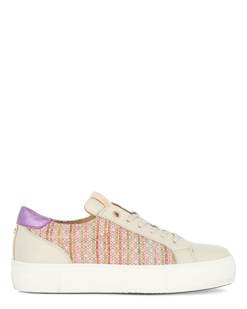 Fred de la bretoniere STORM LUCA Sneaker raffia pink/beige