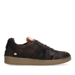 Afbeelding in Gallery-weergave laden, Fred de la Bretoniere Zazza Ella Sneaker Pony Snake Dark Brown
