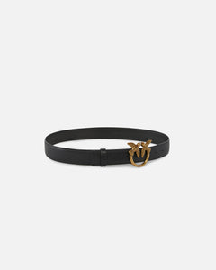 Pinko LOVE BERRY H3 BELT NERO-ANTIQUE GOLD