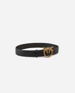 Afbeelding in Gallery-weergave laden, Pinko LOVE BERRY H4 BELT NERO-ANTIQUE GOLD
