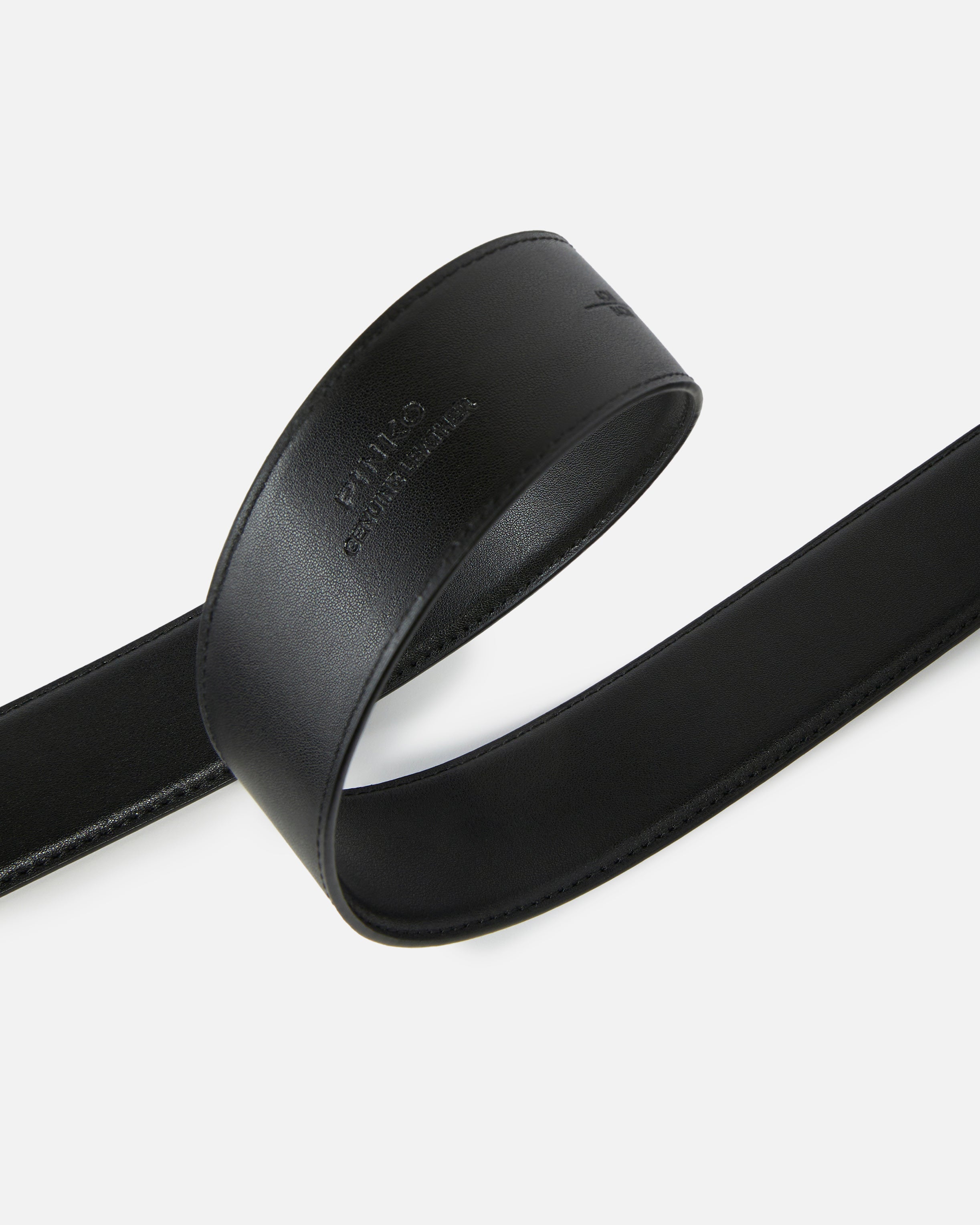Pinko LOVE BERRY H4 BELT NERO-ANTIQUE GOLD