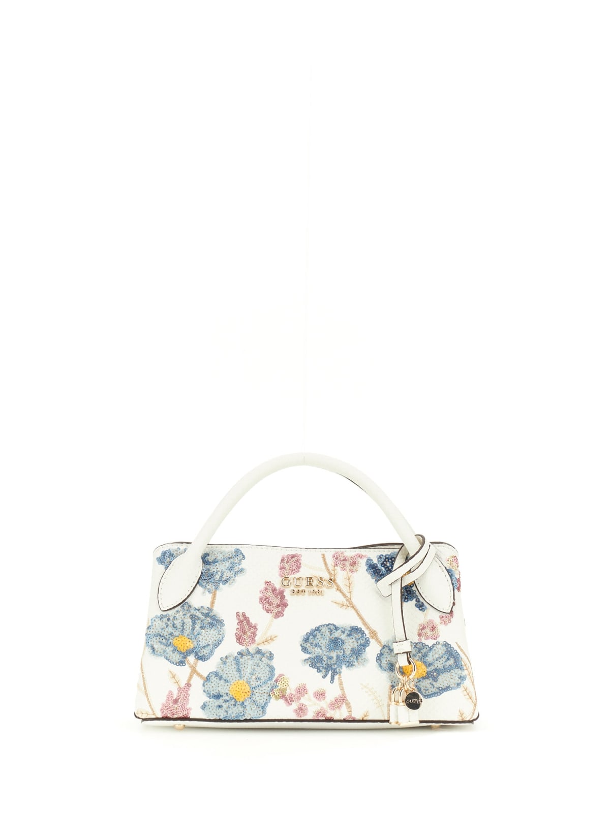 Guess ZARIA SMALL GIRLFRIEND SATCHEL FLORAL MULTI