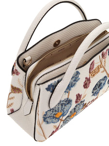 Guess ZARIA SMALL GIRLFRIEND SATCHEL FLORAL MULTI