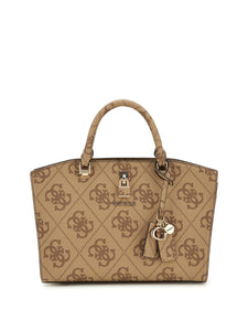 Guess QUEENSLAND LUXURY SATCHEL LATTE LOGO