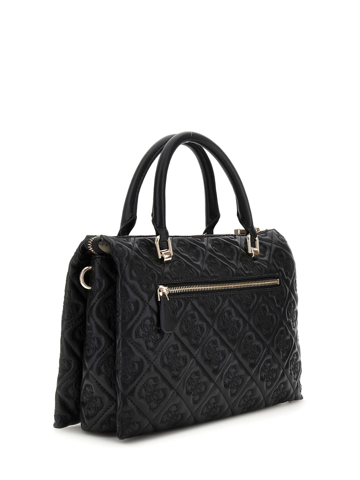 Guess ADELASIA MULTI COMP SATCHEL BLACK