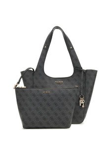 Guess CALISTA 2 IN 1 TOTE COAL LOGO