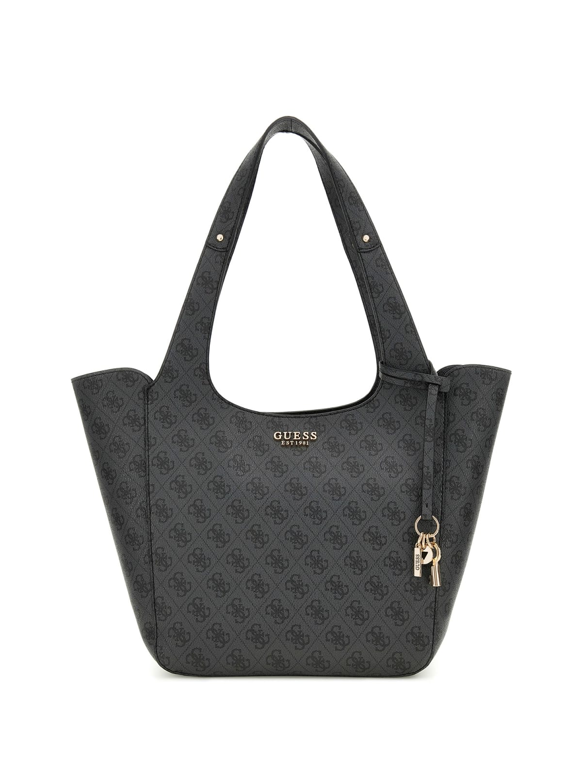 Guess CALISTA 2 IN 1 TOTE COAL LOGO