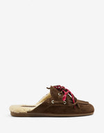 Afbeelding in Gallery-weergave laden, Pavement Payasma Lace Fur Leather Brown Suede
