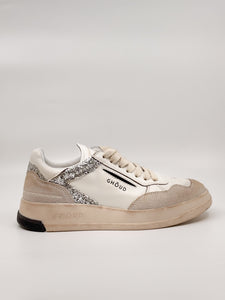 Ghoud Sneaker Tweener Brushed low wom - Leather/suede White/silver