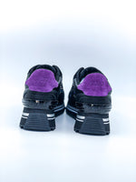 Afbeelding in Gallery-weergave laden, LIU JO sneaker MAXI WONDER 61 - SNEAKER COW SUEDE/WOOL BLACK
