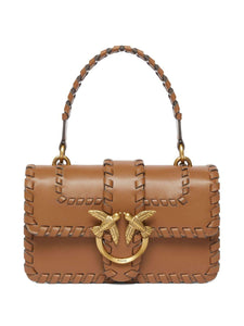 Pinko LOVE ONE MINI  MARRONE-LEONE-ANTIQUE GOLD