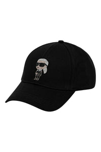 Karl Lagerfeld IKON RHINESTONES CAP Black