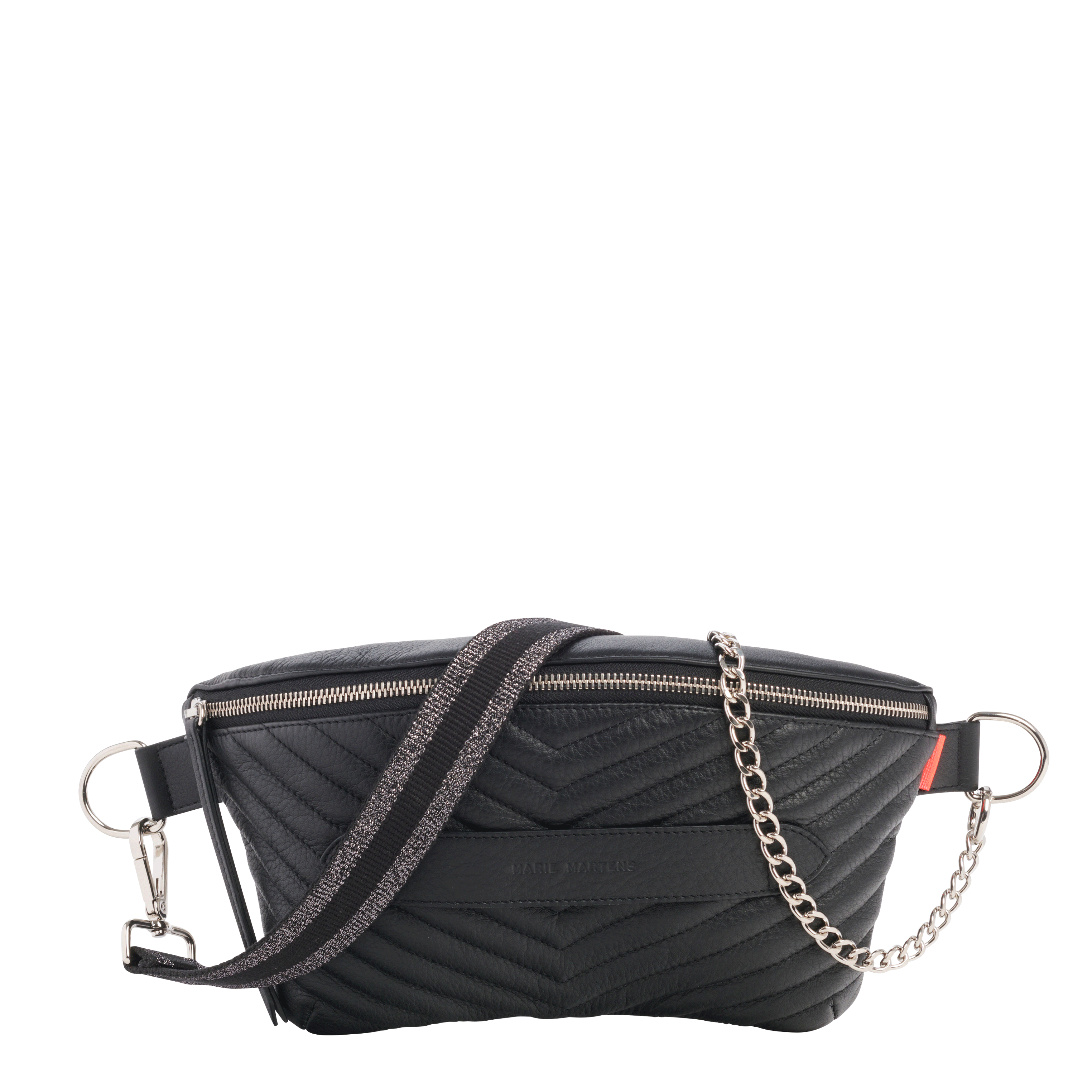 Marie Martens Neufmille Quilted Calf Leather Black ZB