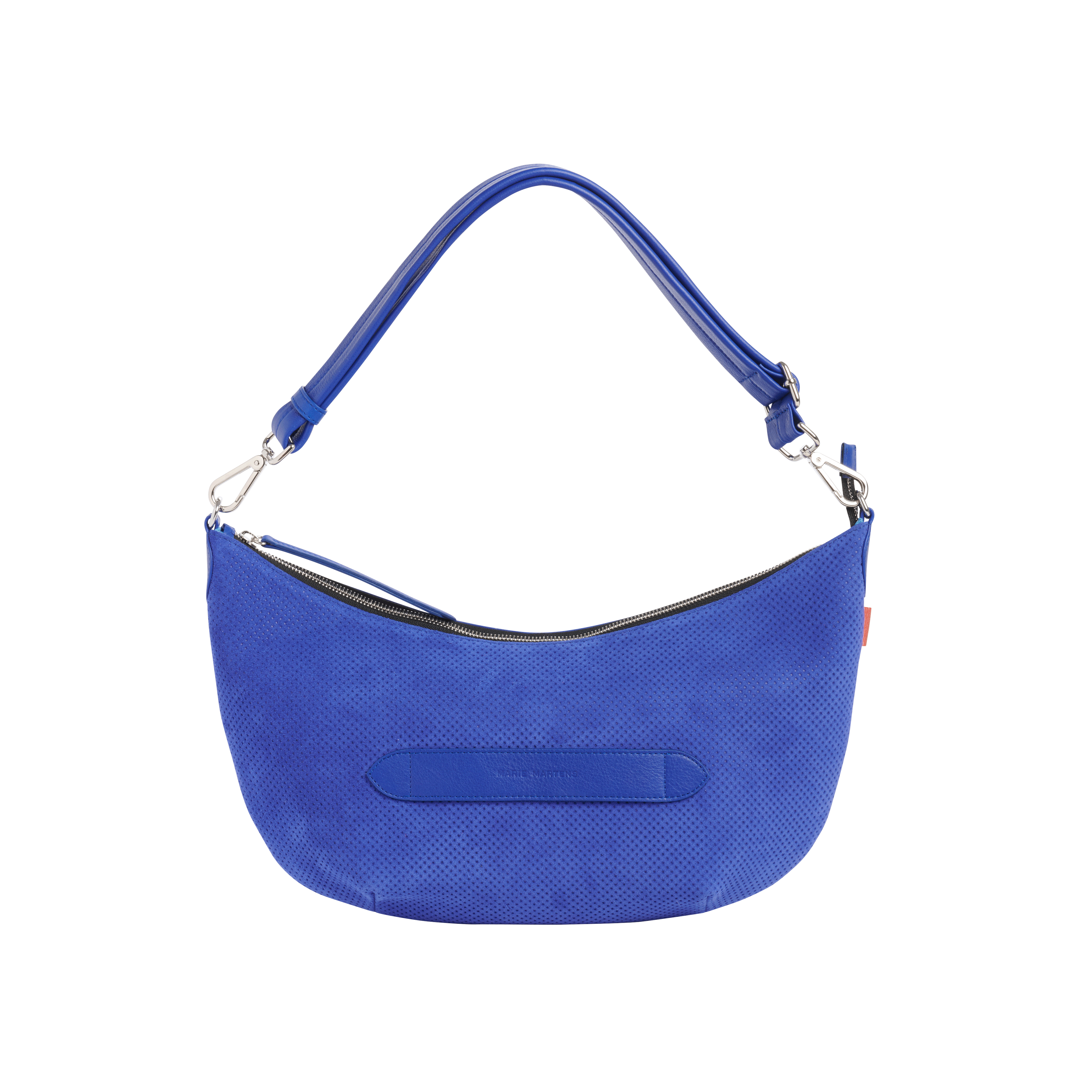 Marie Martens Smile Perforated Suede Electric Blue