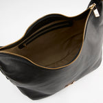 Afbeelding in Gallery-weergave laden, Nathan-Baume Carrie Suede Zipped Shoulderbag Black
