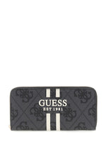 Afbeelding in Gallery-weergave laden, Guess LAUREL II SLG LARGE ZIP AROUND COAL LOGO
