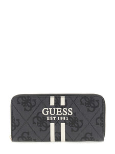 Guess LAUREL II SLG LARGE ZIP AROUND COAL LOGO