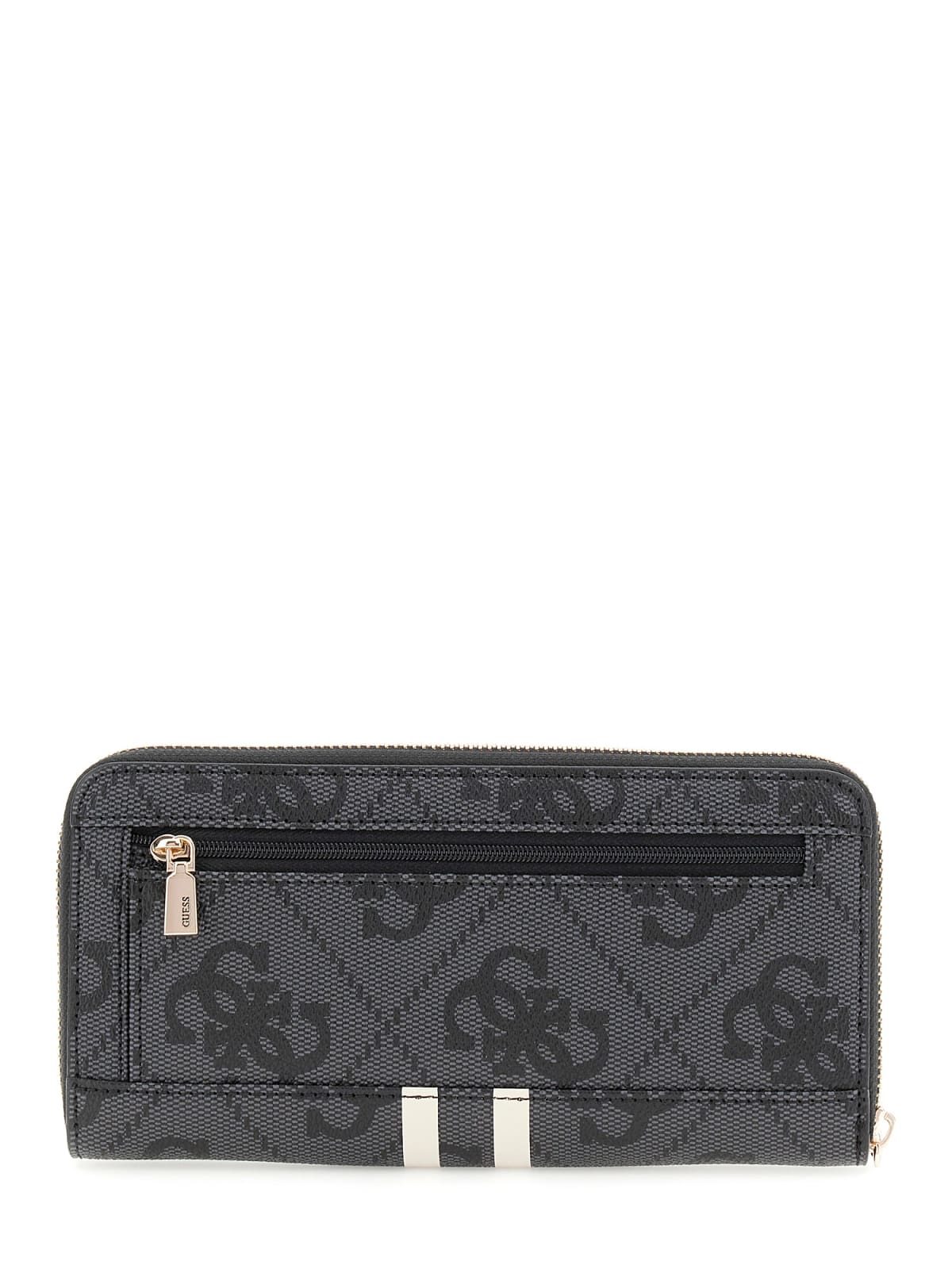 Guess LAUREL II SLG LARGE ZIP AROUND COAL LOGO