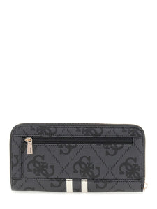 Guess LAUREL II SLG LARGE ZIP AROUND COAL LOGO