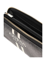 Afbeelding in Gallery-weergave laden, Guess LAUREL II SLG LARGE ZIP AROUND COAL LOGO
