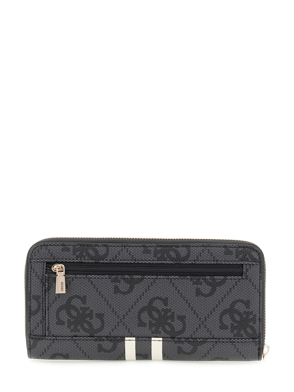 Guess LAUREL II SLG LARGE ZIP AROUND COAL LOGO