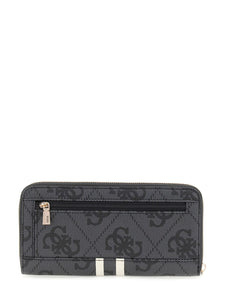 Guess LAUREL II SLG LARGE ZIP AROUND COAL LOGO
