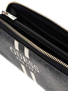 Guess LAUREL II SLG LARGE ZIP AROUND COAL LOGO