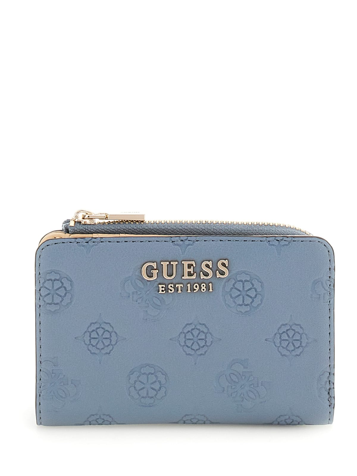 Guess PHOEBE SLG ZIP ARND CARD CASE SLATE LOGO