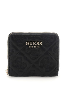 Guess ADELASIA SLG SMALL ZIP AROUND BLACK