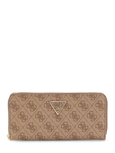 Guess LAUREL II SLG LARGE ZIP AROUND LATTE LOGO