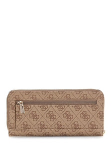 Guess LAUREL II SLG LARGE ZIP AROUND LATTE LOGO