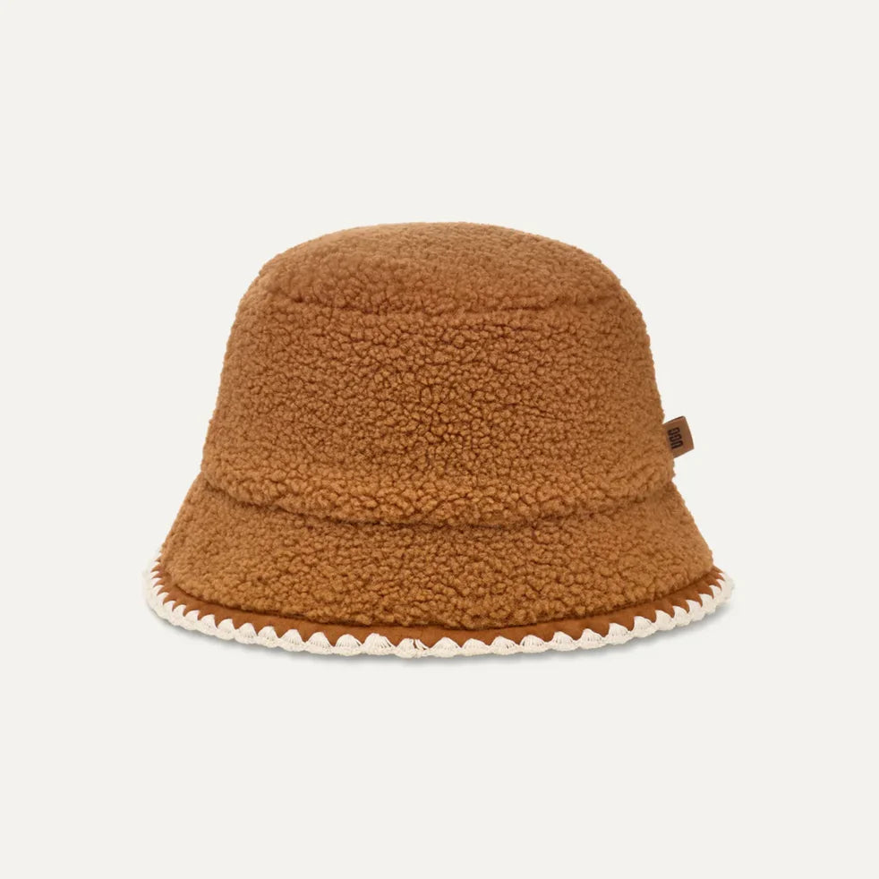 UGG UGGfluff Scalloped Hat Chestnut