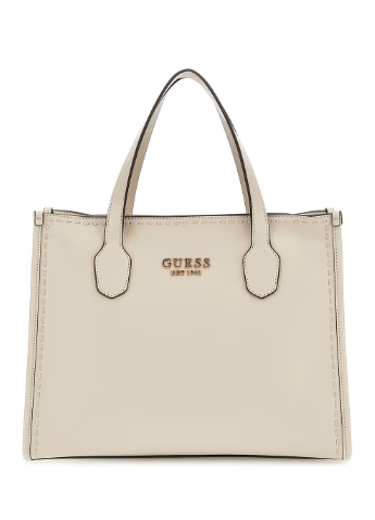 Guess SILVANA 2 COMPARTMENT TOTE TAUPE