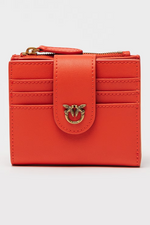 Afbeelding in Gallery-weergave laden, Pinko MULTI PURPOSE WALLET VITELLO S MANDARIN RED-ANTIQUE GOLD
