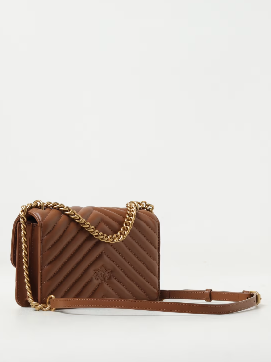 Pinko Love ONE Mini chevron marrone