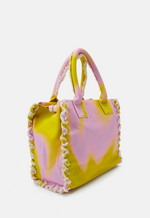 Afbeelding in Gallery-weergave laden, Pinko shopping bag canvas Lime/Rosa
