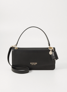 Guess ECO EVAINE TOP HANDLE FLAP BLACK