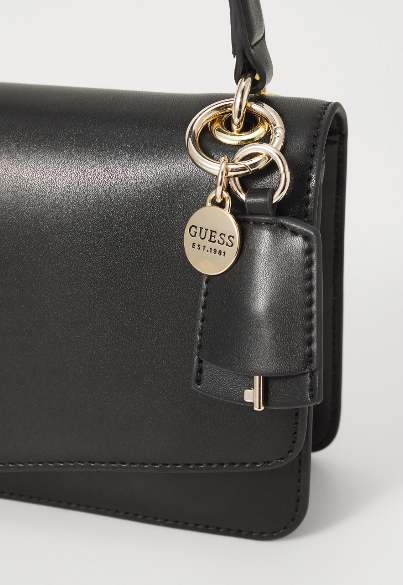 Guess ECO EVAINE TOP HANDLE FLAP BLACK