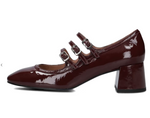 Afbeelding in Gallery-weergave laden, Bibi Lou Mary Jane Wrinkled Patent Surtido Burgundi

