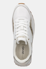 Afbeelding in Gallery-weergave laden, Liu Jo Evelyn 915 Sneaker Microfiber/Perforate white/Light gold
