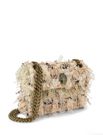 Afbeelding in Gallery-weergave laden, Kurt Geiger 690 Tweed Mini Kensington Beige Comb Fabric
