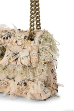 Afbeelding in Gallery-weergave laden, Kurt Geiger 690 Tweed Mini Kensington Beige Comb Fabric
