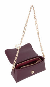 Valentino Evissa flap bag prugna