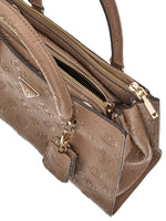 Afbeelding in Gallery-weergave laden, Guess CRESIDIA SOCIETY SATCHEL DARK TAUPE
