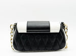 Afbeelding in Gallery-weergave laden, Versace jeans couture handtas Logo loop Rhombus Black/White
