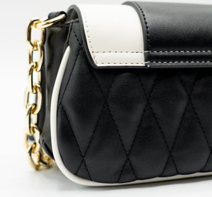 Versace jeans couture handtas Logo loop Rhombus Black/White