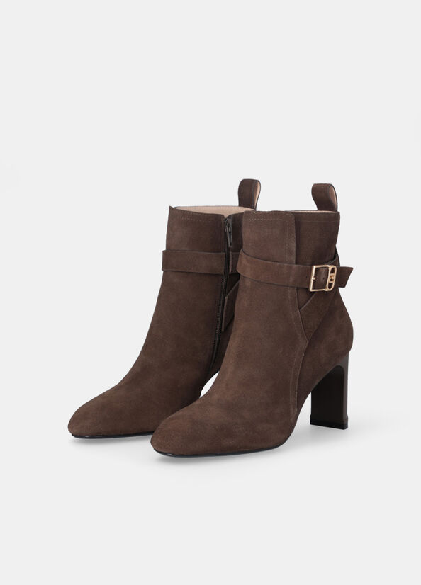 Liu Jo Laila 01 Ankle Boot Cow Suede Ebano