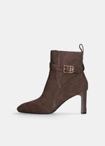 Afbeelding in Gallery-weergave laden, Liu Jo Laila 01 Ankle Boot Cow Suede Ebano
