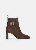 Afbeelding in Gallery-weergave laden, Liu Jo Laila 01 Ankle Boot Cow Suede Ebano
