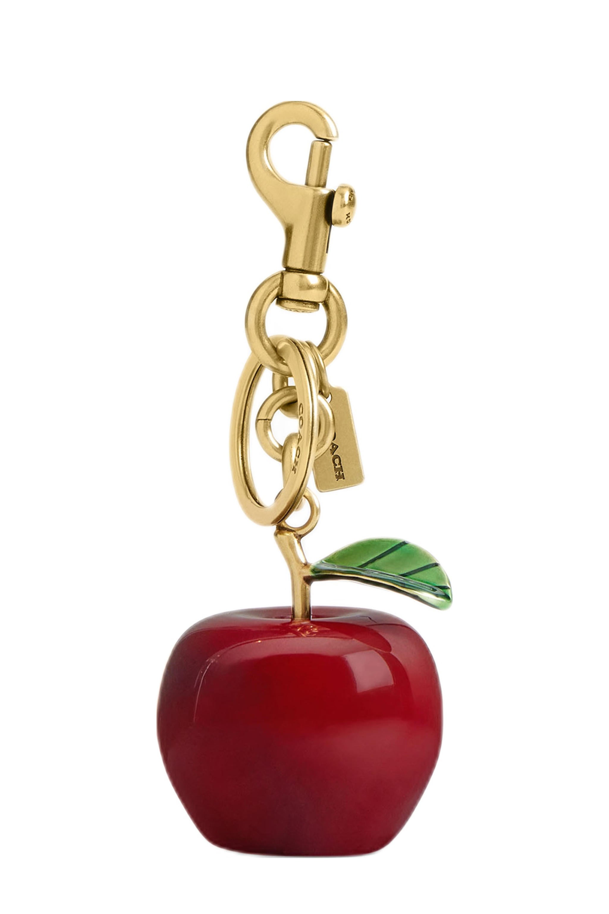 Coach small apple bag charm Multi